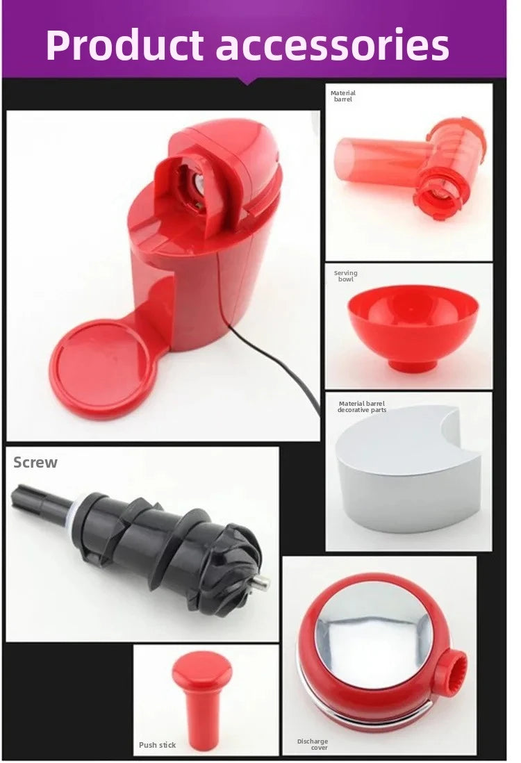 Electric Household and Travel-Ready Ice Cream Maker