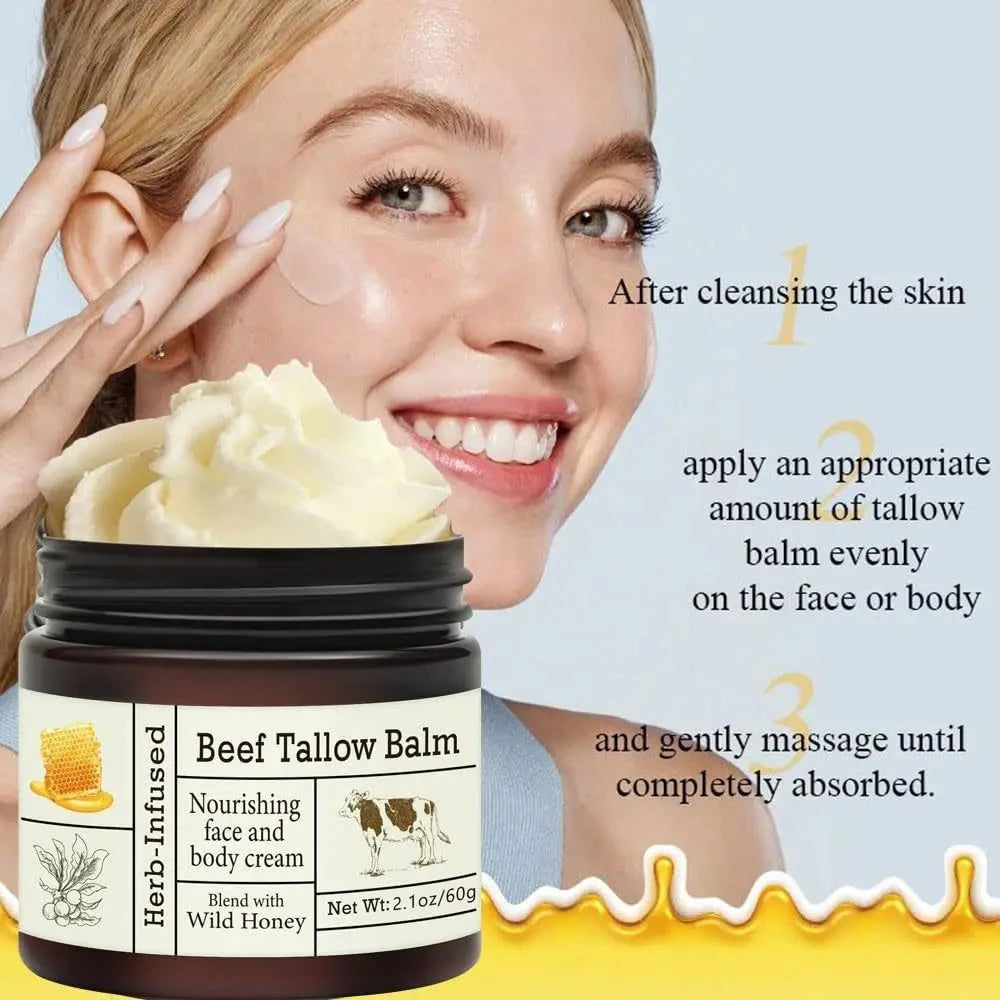 Organic Whipped Tallow Cream for deeply comforting hydration