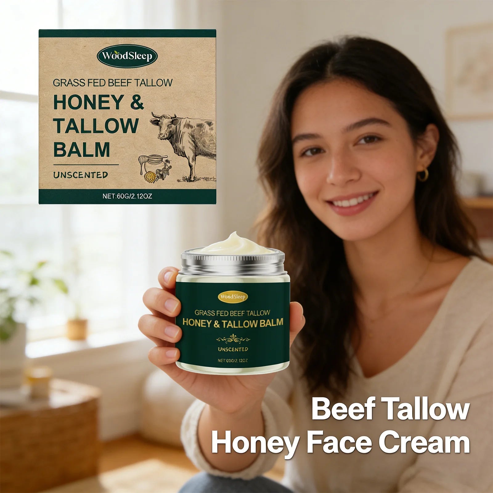 Grass-Fed Beef Tallow Face Balm