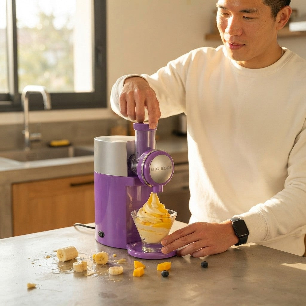 Electric Household and Travel-Ready Ice Cream Maker