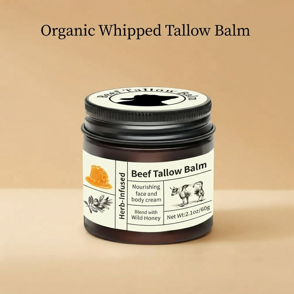 Organic Whipped Tallow Cream for deeply comforting hydration