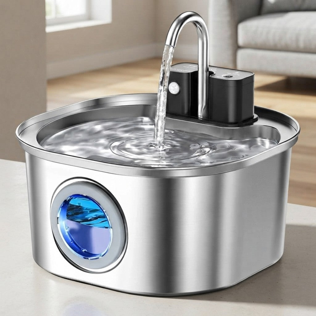 Smart Stainless Steel Pet Hydration Fountain