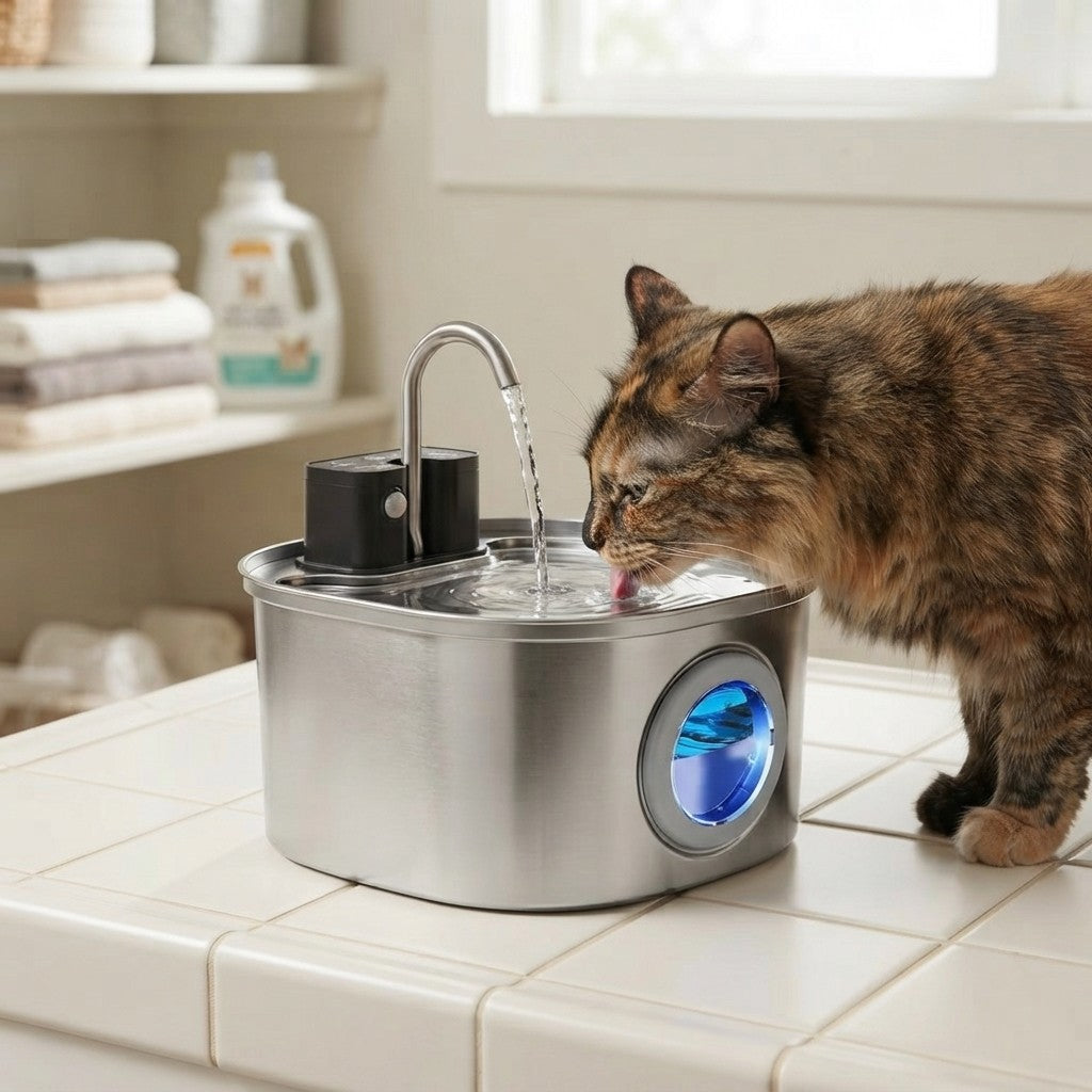 Smart Stainless Steel Pet Hydration Fountain