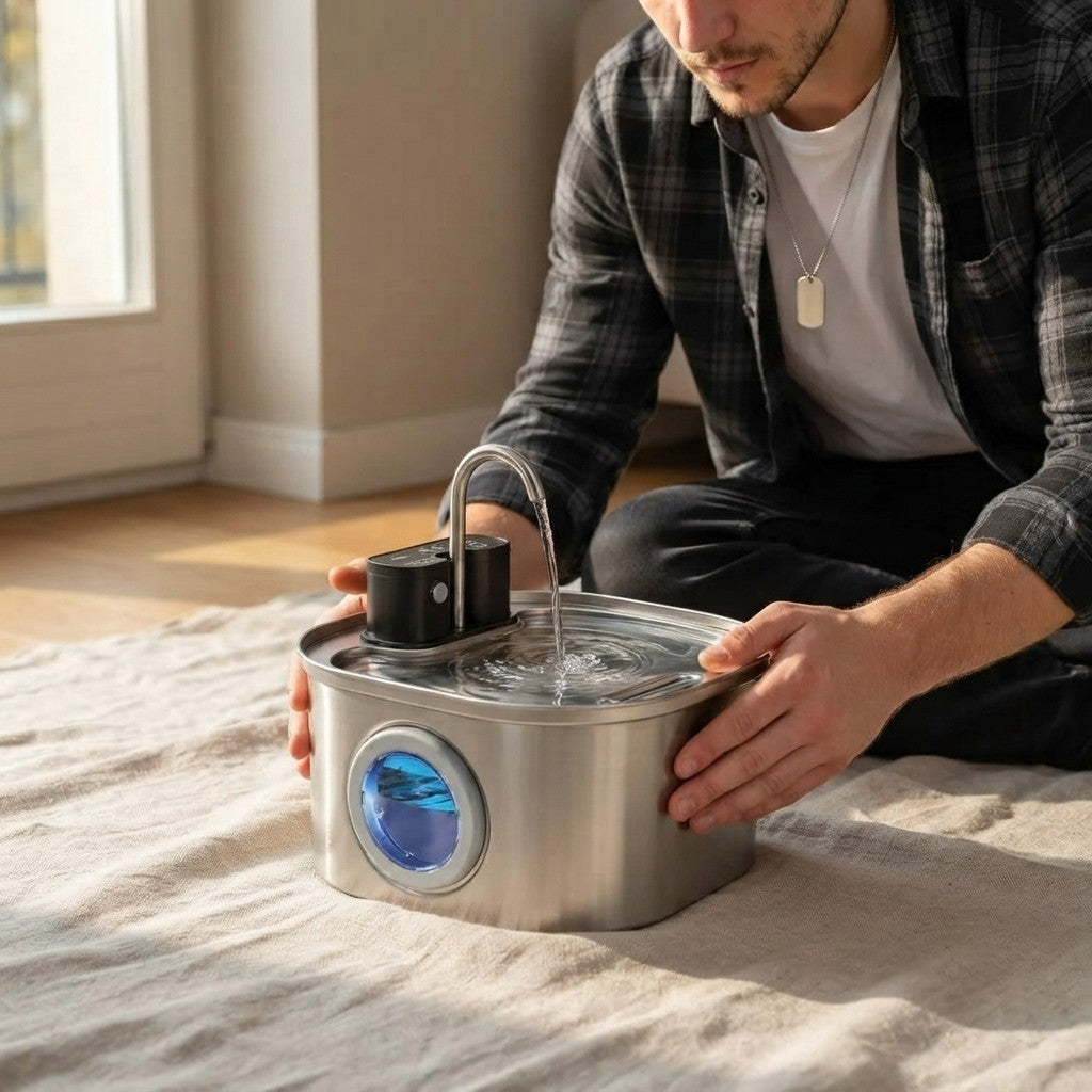 Smart Stainless Steel Pet Hydration Fountain